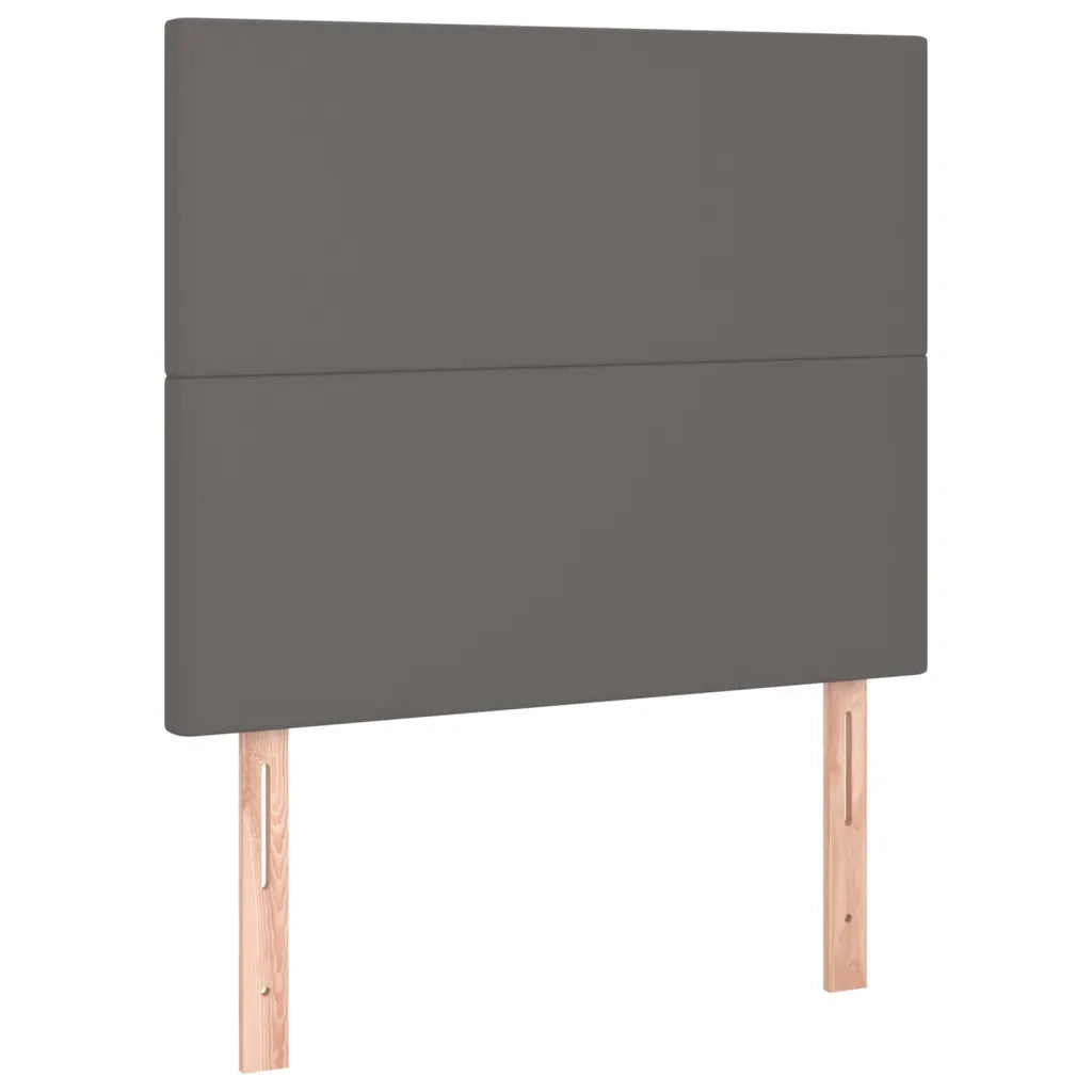 Giroletto a Molle con Materasso Grgio 80x200 cm in Similpelle