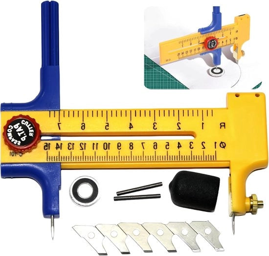 Cutter per cerchi da 1-15 cm - 11 pezzi - carta