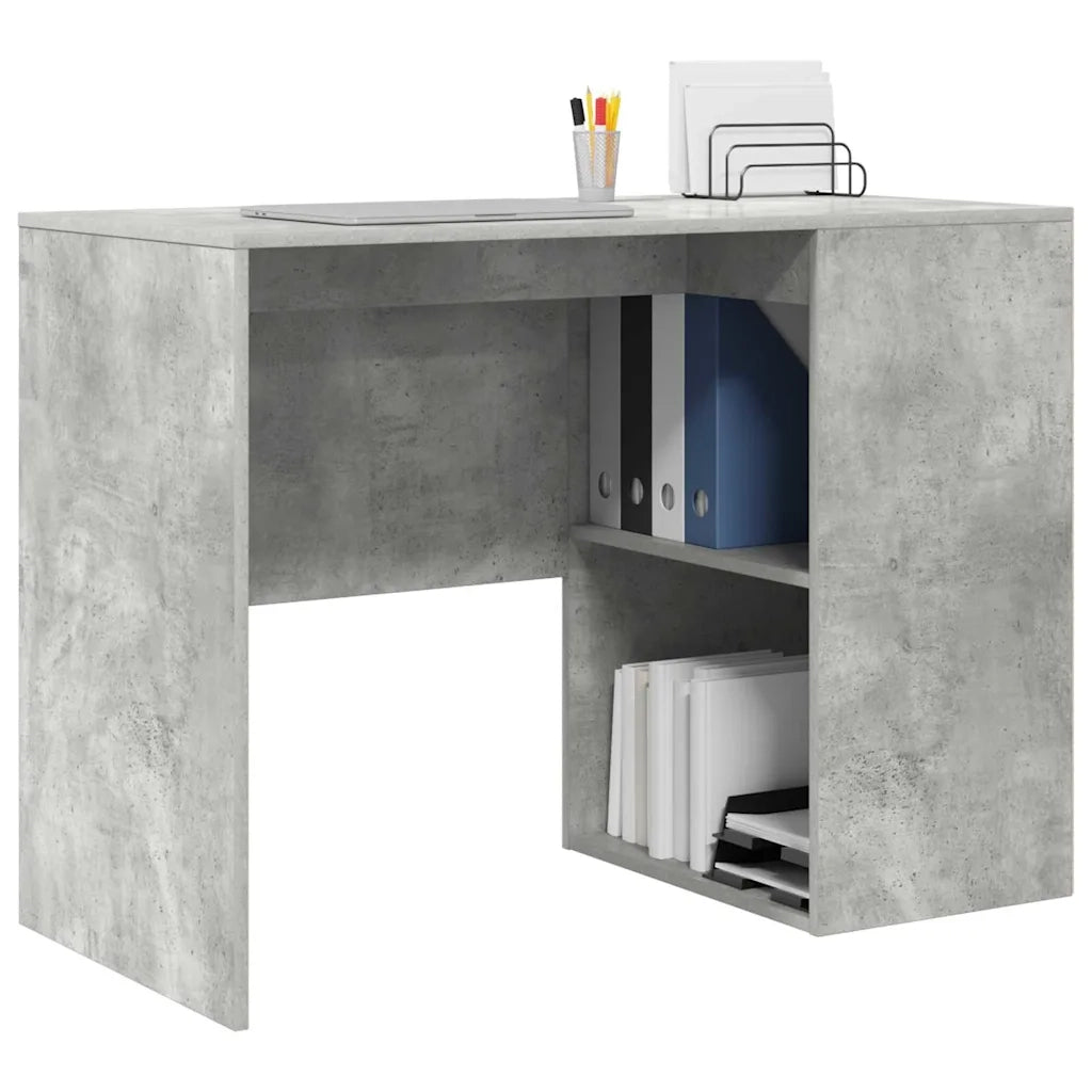 Scrivania Grigio cemento 102 x 50 x 75 cm Legno multistrato 869541