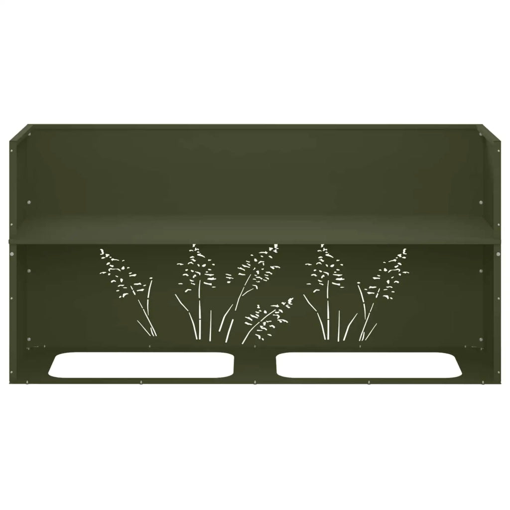 Vaso da giardino Verde Oliva 100 x 20 x 49 cm 8005854