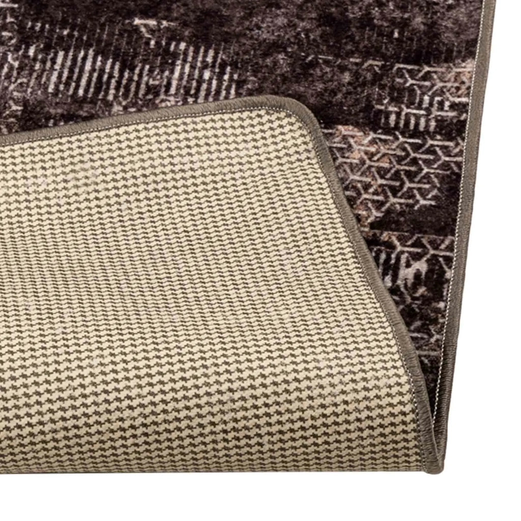 Runner Tappeto MARSA Nero 80 x 400 cm Poliestere e PVC 42023378