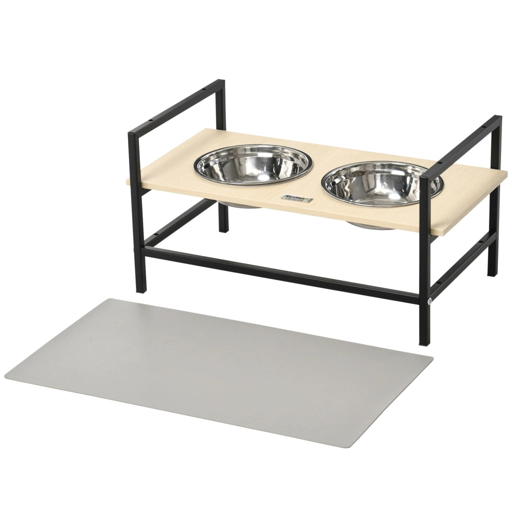 Ciotola per Cane Regolabile in Altezza ¨C zephmum ¨C Acciaio, 2 Pezzi, 11-32 cm