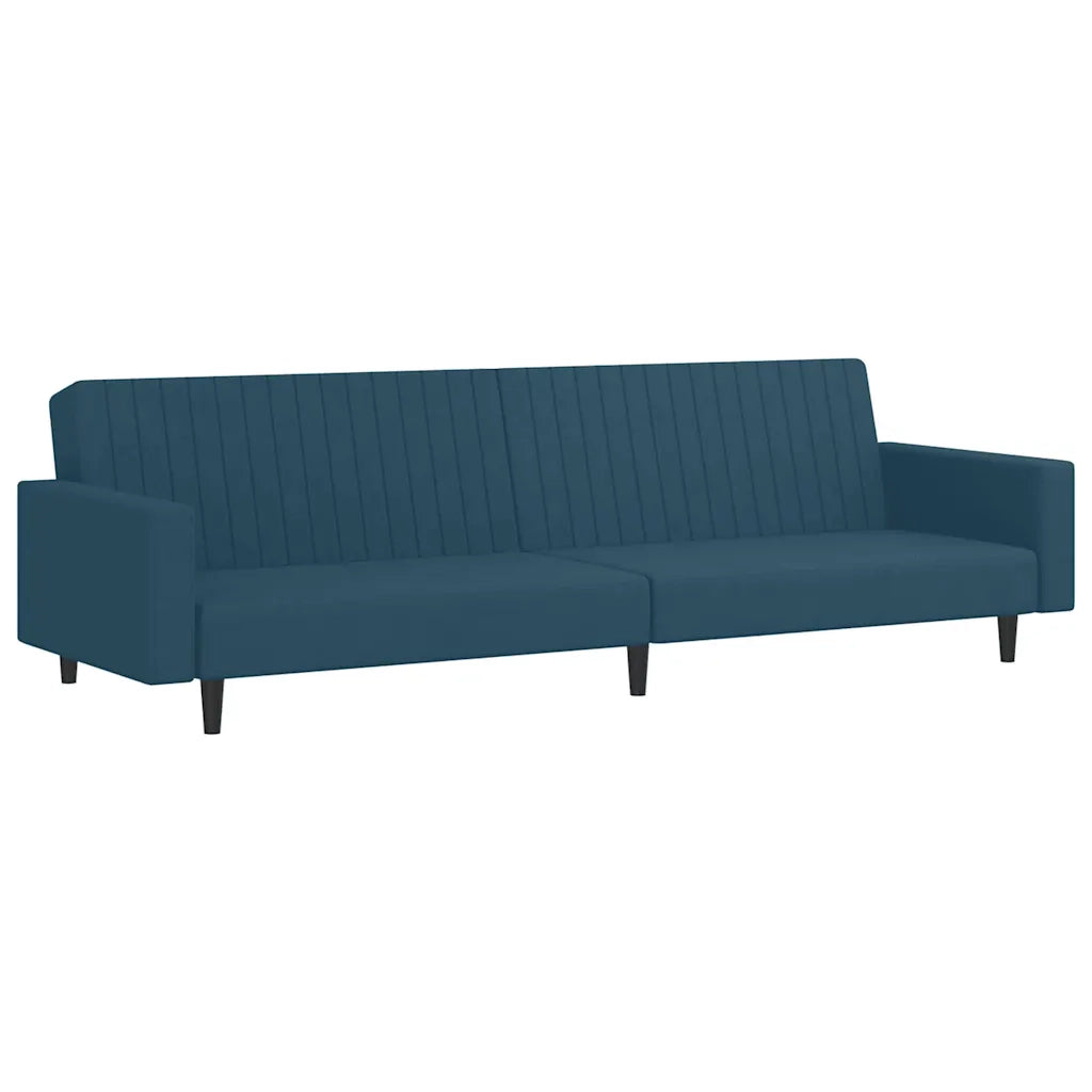 Divano letto | Sof¨¤ letto | Letto singolo a 2 Posti Blu in Velluto