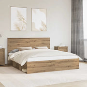 Struttura del letto Rovere Artigianale 200 x 200 cm 3409317