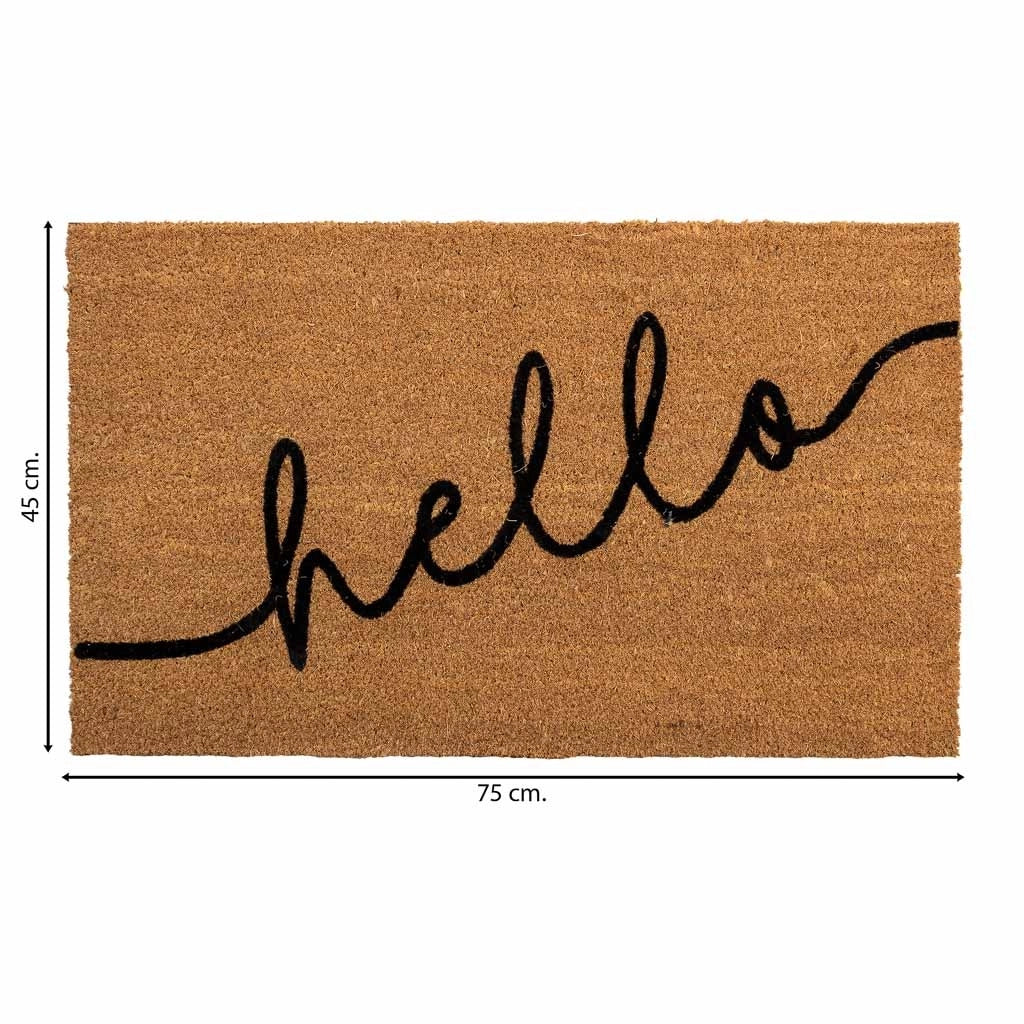Zerbino fibra marrone 45x75