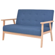 Set di Divani 2 pz in Tessuto Blu 274912