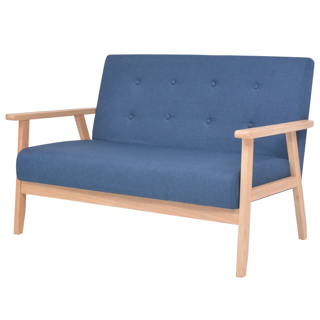 Set di Divani 2 pz in Tessuto Blu 274912