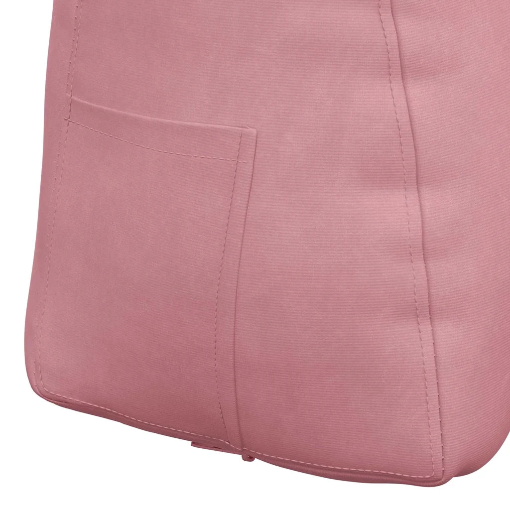 Cuscino per Schiena Rosa 45 x 24 x 50 cm Velluto 42014375