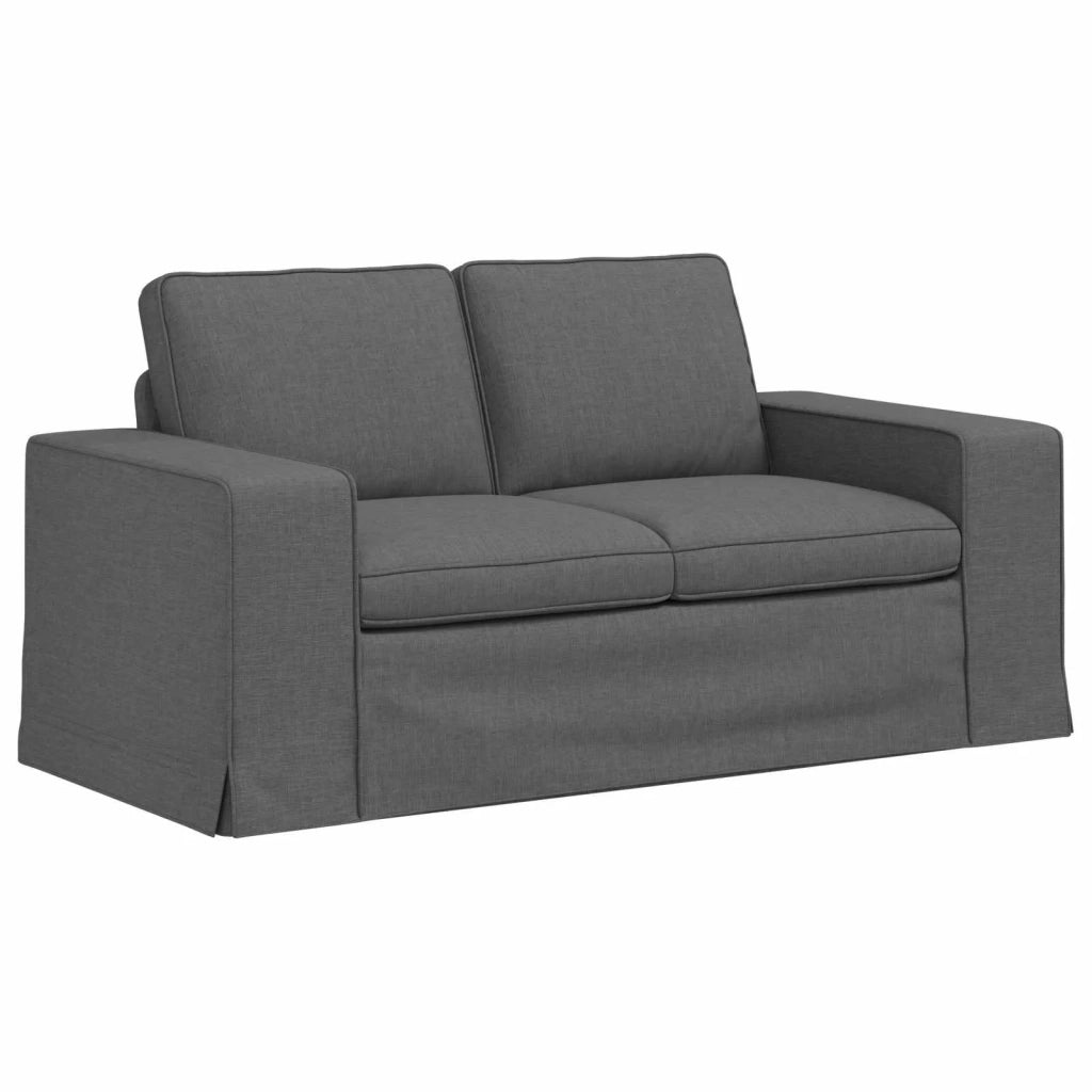 Set di divani 2 pcs Grigio scuro 162 x 80 x 82 cm Tessuto 3407501