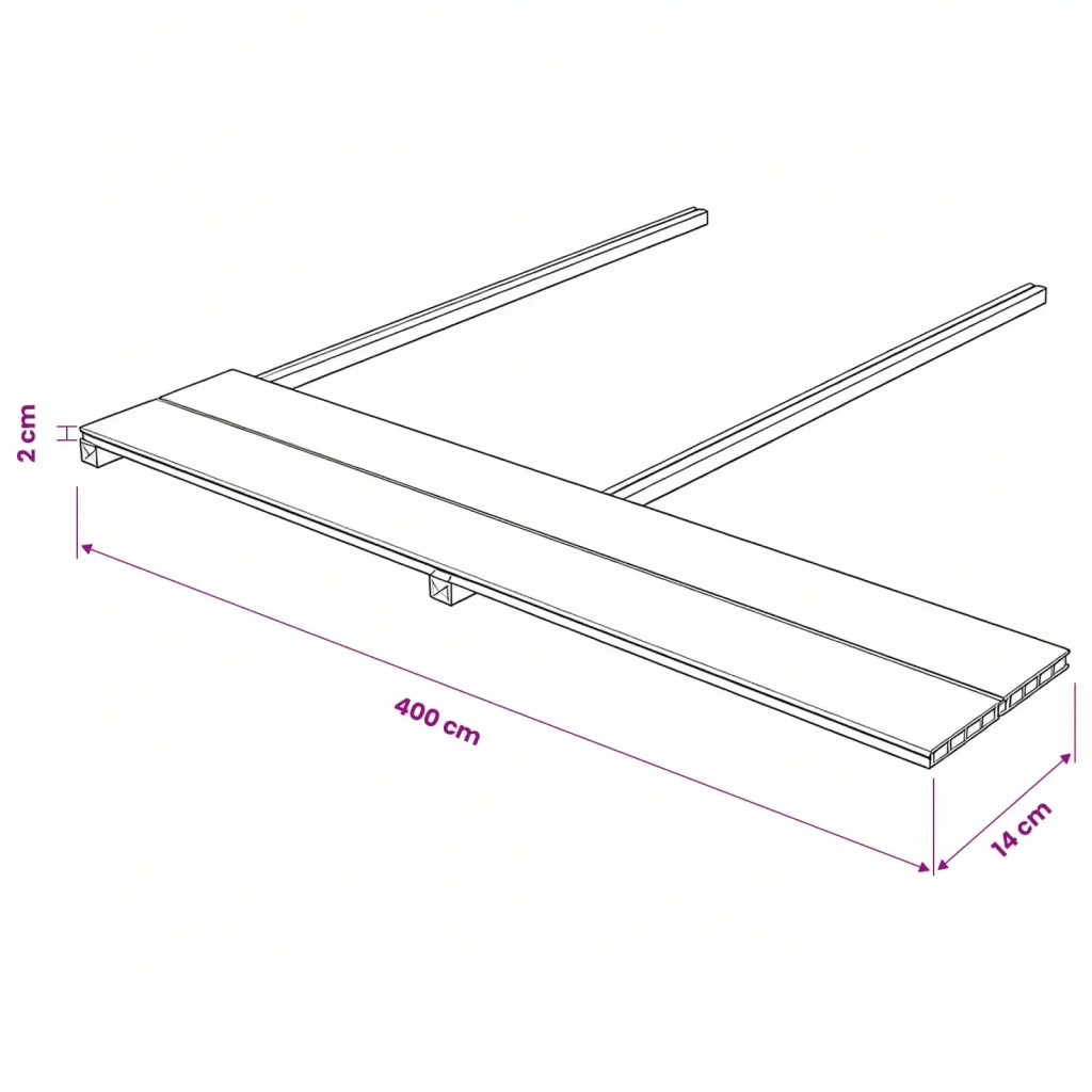 Pavimento da Deck 6 pcs Teak riciclato WPC 42046667