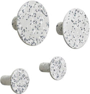 Hanger per giacca a muro con superficie in terrazzo grigio - Altezza 45 cm - Stile moderno
