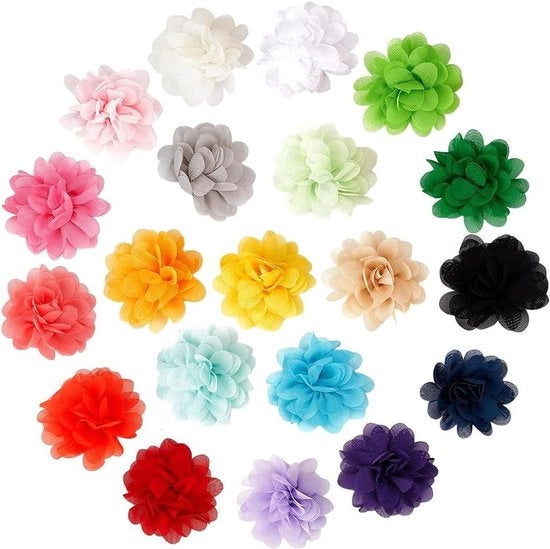 Cinturino per cani - 40 pezzi - Colorato - Polyester - Fiori - Cuccioli Gatti - Decorazioni - Motivo floreale - Adatto a tutte le razze di cani.