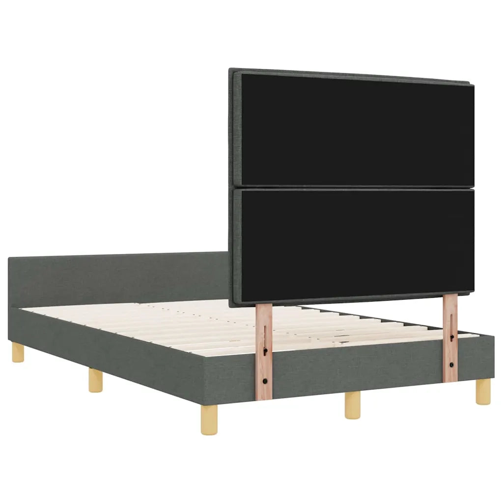 Struttura del letto-Giroletto Grigio scuro 120 x 190 cm Tessuto 367000