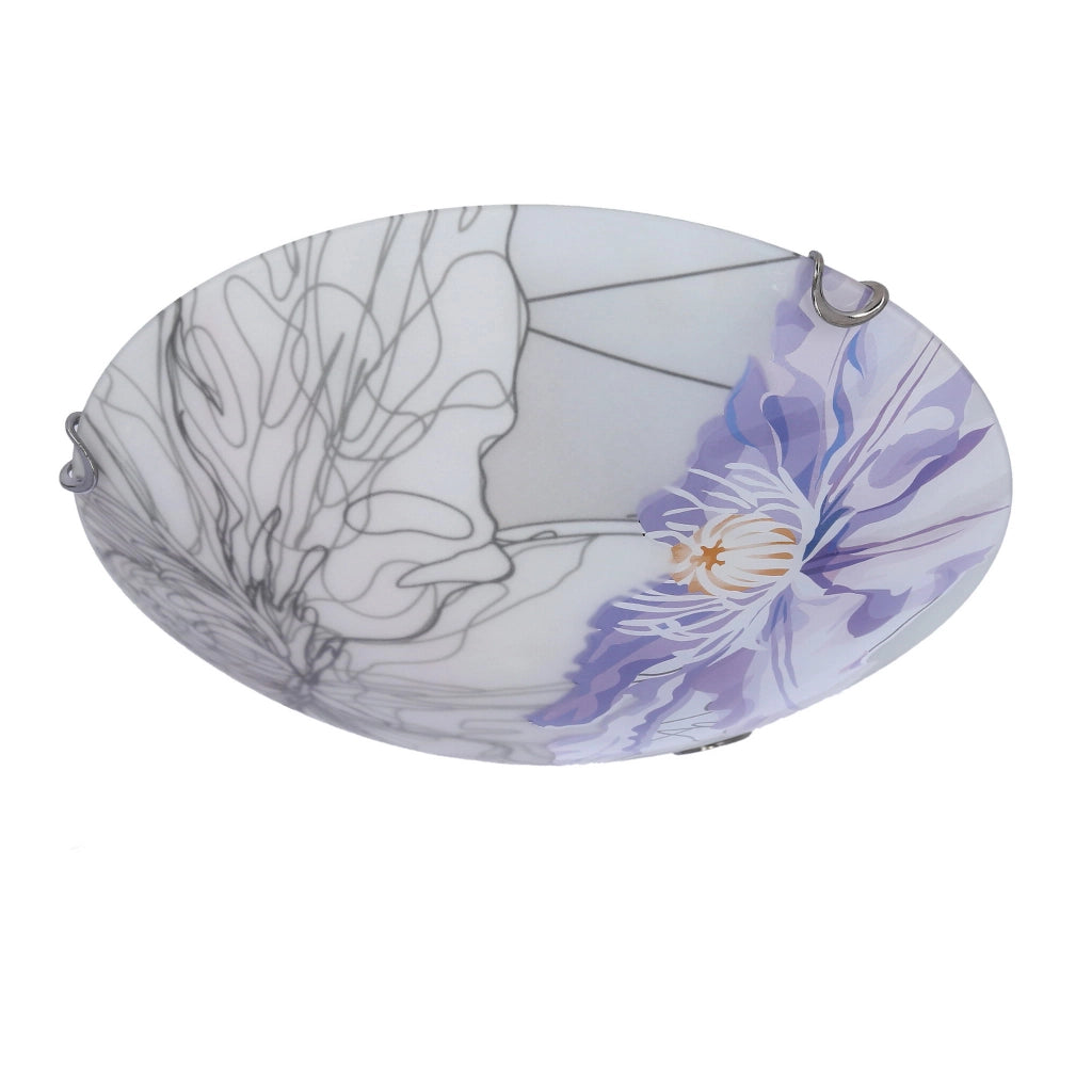 Plafoniera Candellux Spring cromata viola 30cm E27