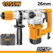 Trapano tassellatore-demolitore 1050W Ingco con Valigetta e Accessori