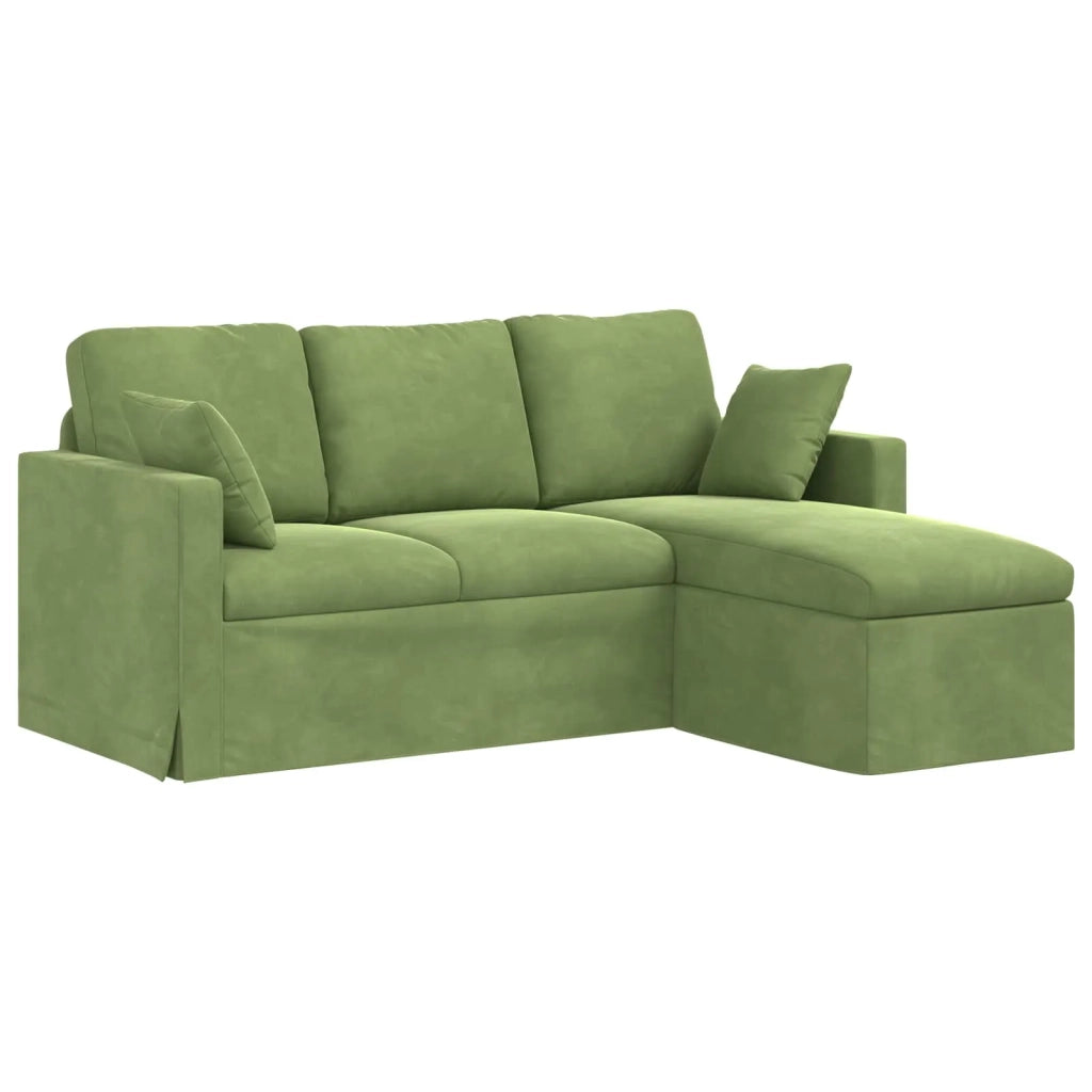 Divano Verde chiaro 178 x 134 x 80 cm Velluto 42024452