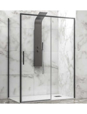 Box doccia LEA 400 110x80 x200 cm profilo nero