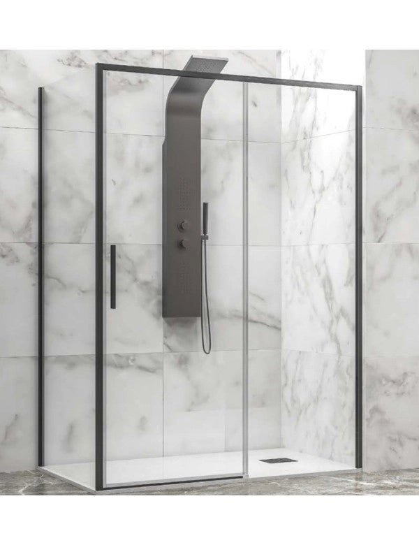 Box doccia LEA 400 110x80 x200 cm profilo nero