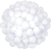 Pomponi da decorazione 300 pezzi - 4 cm di diametro - Bianchi - Decorazione per compleanni - Pomponi da decorare - Decorazione - Materiale artigianale - Pomponi da fare a mano