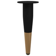 Piedini per mobili 2 pz Nero e Oro ? 40 x 98 mm Ferro CFW3710827