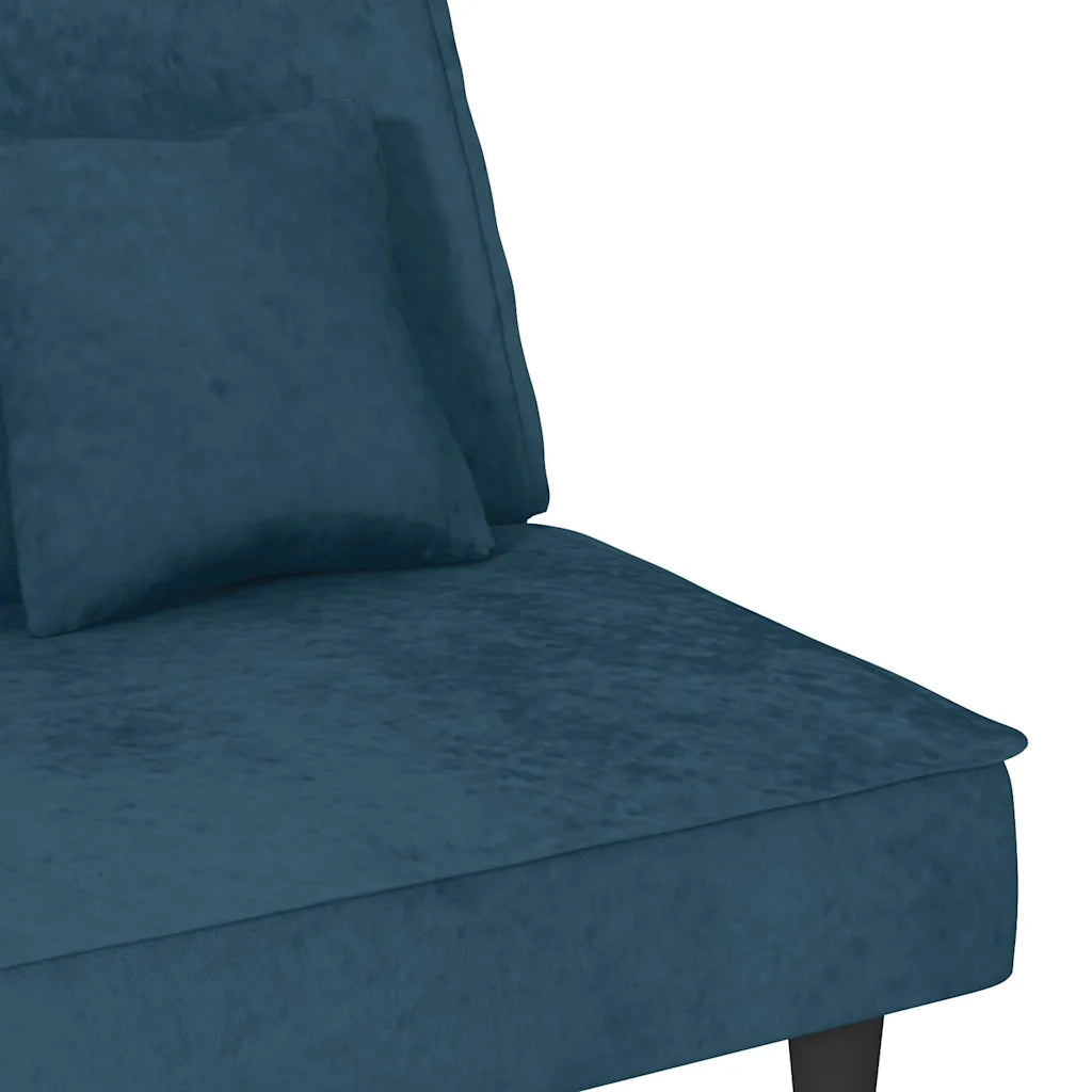 Divano letto | Sof¨¤ letto | Letto singolo Blu in Velluto
