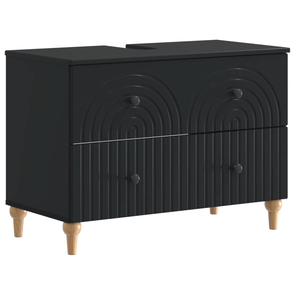 Set di Armadi da Bagno da 2 Pezzi ALKMAAR Nero 3417667
