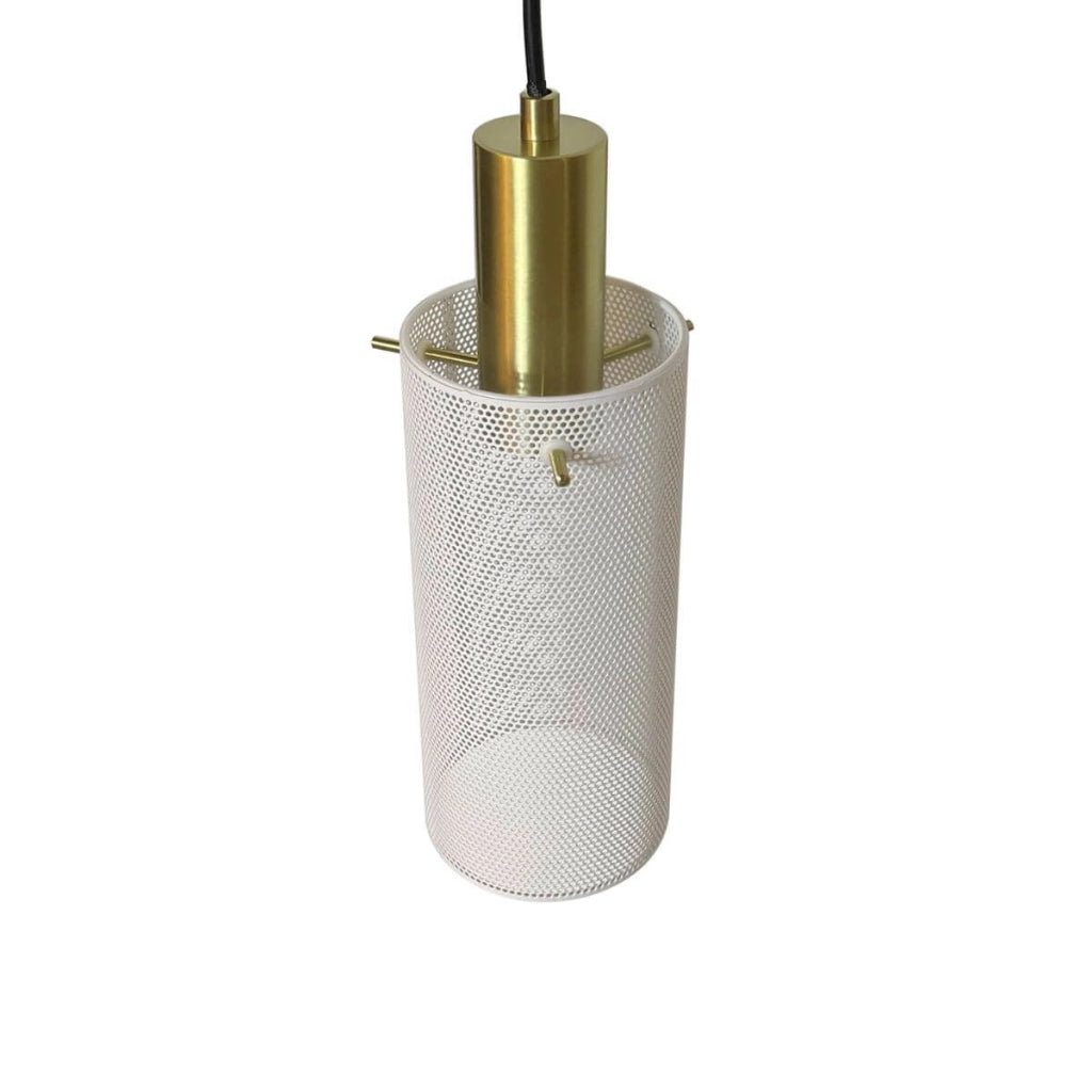 Lampada a sospensione Tirana 3xE27 bianco oro Light Prestige