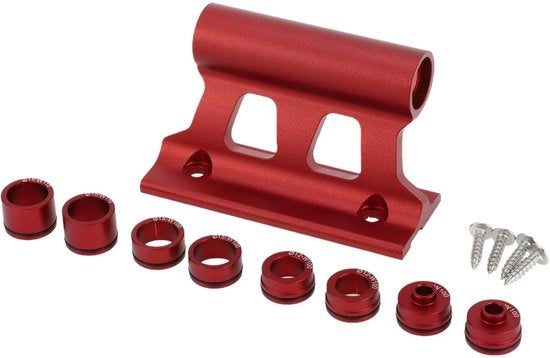 Supporto bicicletta con fissaggio rapido - Lega di alluminio - Progettazione ergonomico - Anticorrosivo - Rosso - 10,8x4x6cm - Supporto bicicletta con maniglia