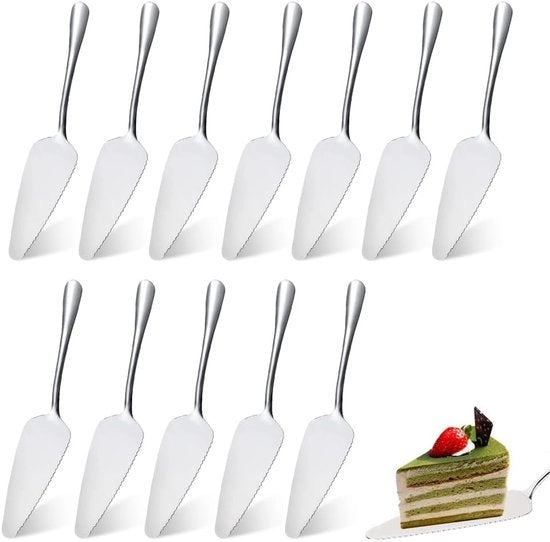 Set di Spatole per Torta 12 pezzi - Acciaio Inossidabile - Adatto per Feste