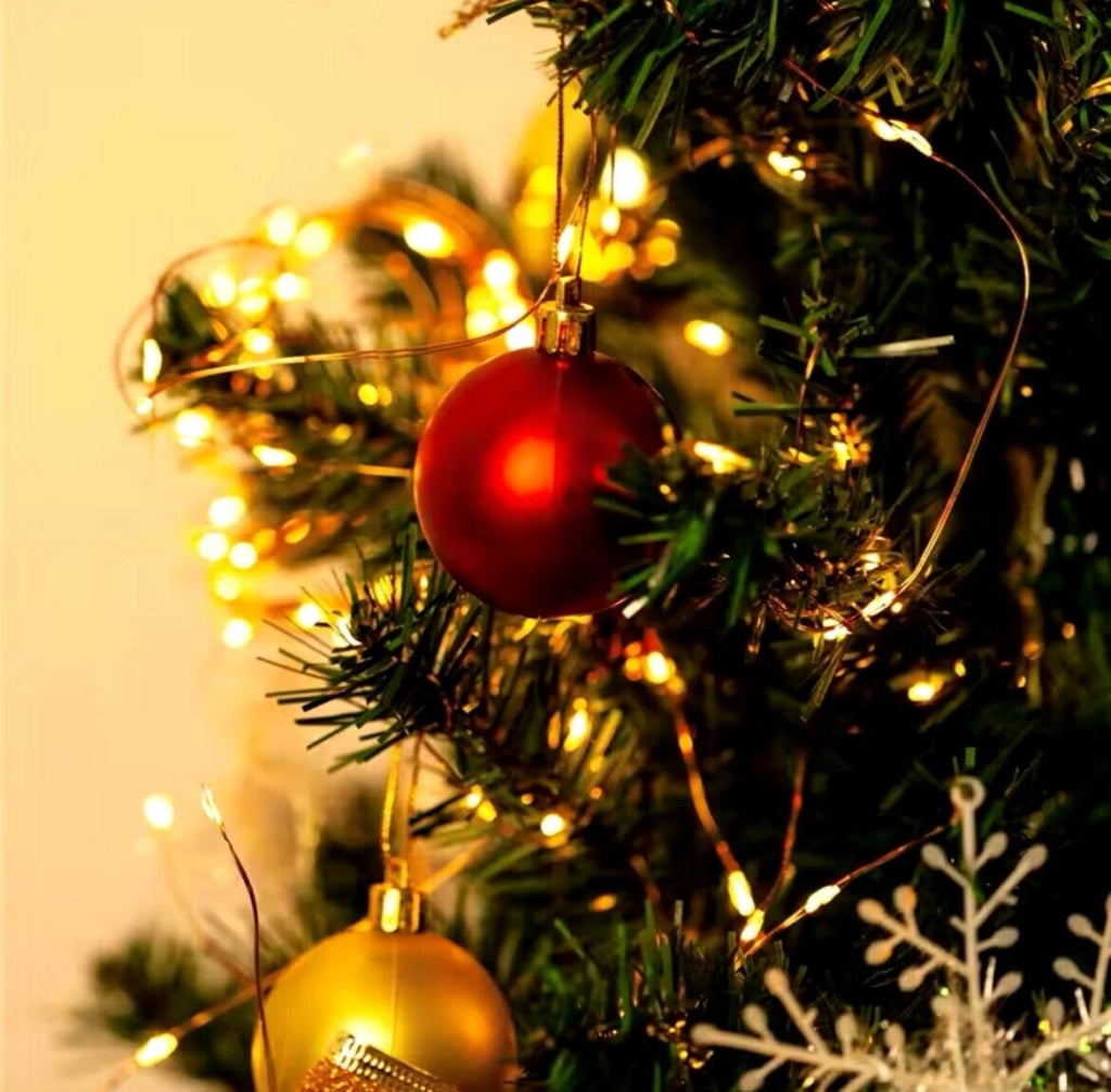 Serie luci Natale a led catena USB Microled luce calda filo rame con Telecomando