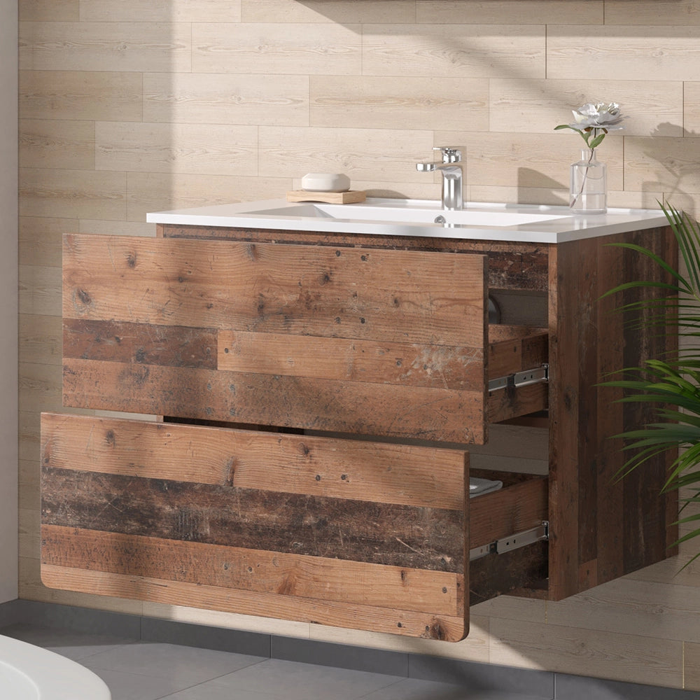 Vicco Set di mobili da bagno Oldstyle 2 pezzi