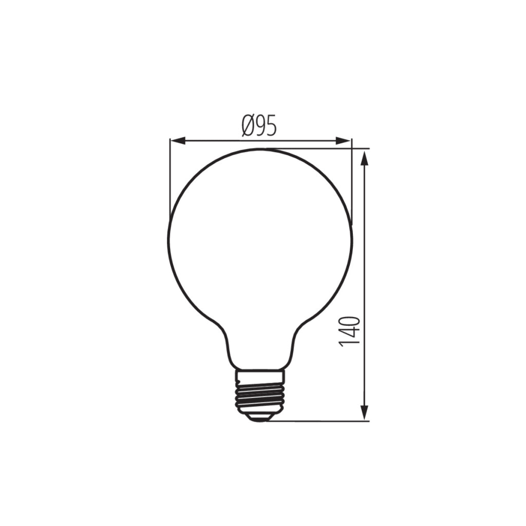 Lampadina LED decorativa E27 4W 1800K Kanlux 33518