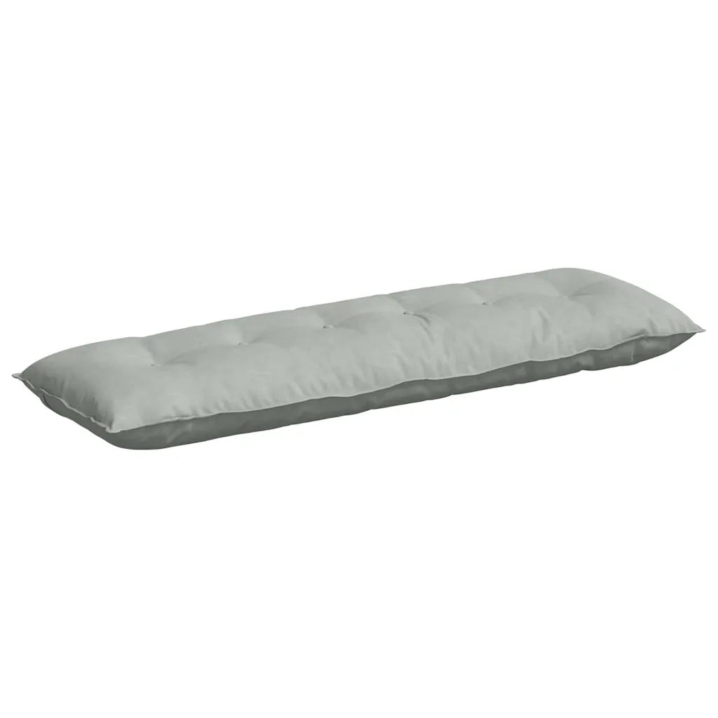 Cuscino per Schiena | Cuscino dorsale Grigio chiaro 160 x 50 cm Tessuto in Cords
