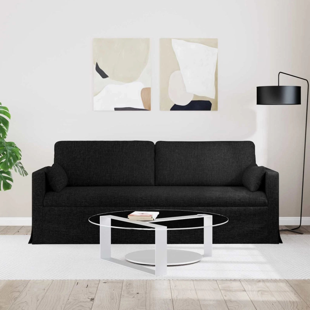 Divano Nero 198 x 78 x 80 cm Tessuto 42024371