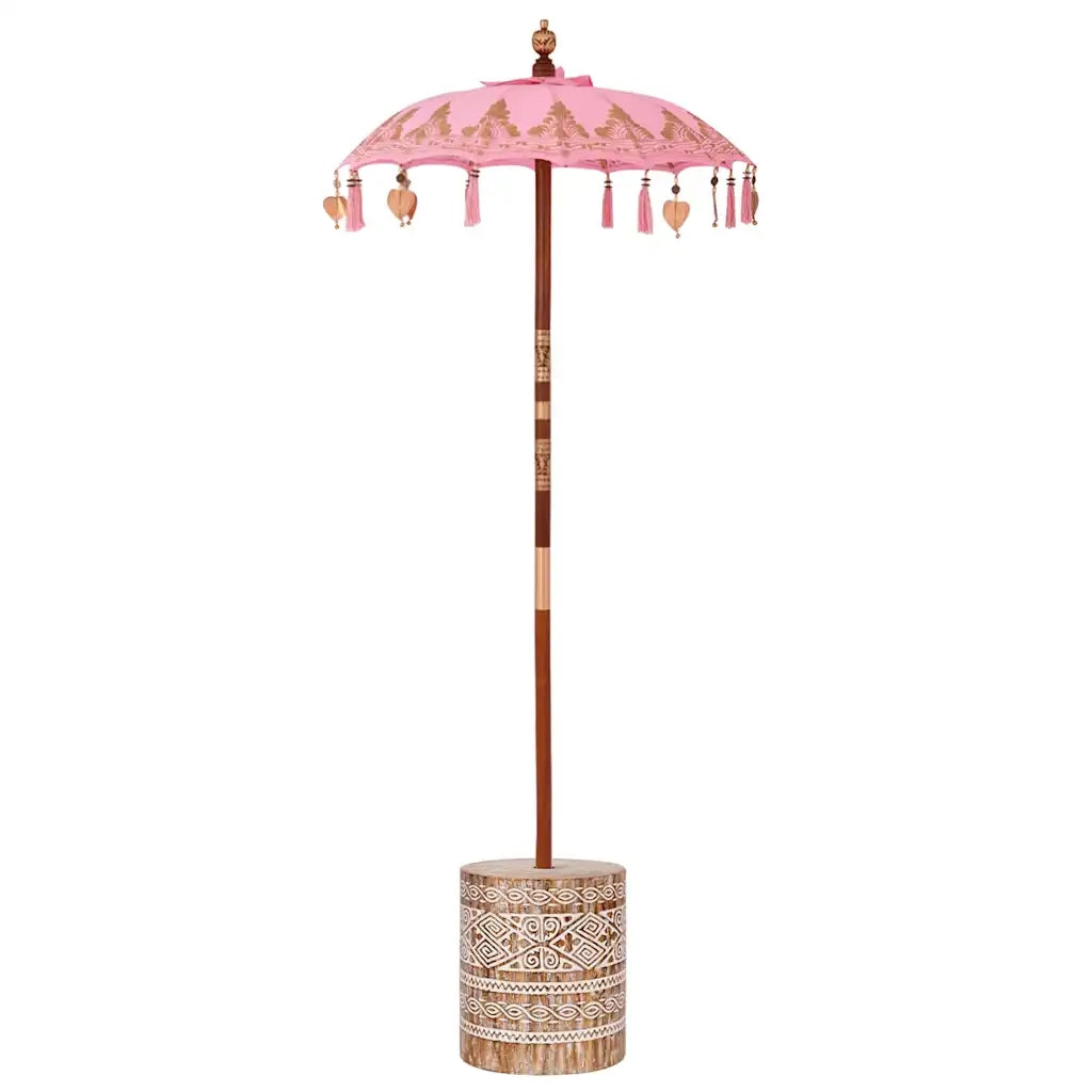 Ombrello balinese con base Rosa 95 x 95 x 260 cm 3356917