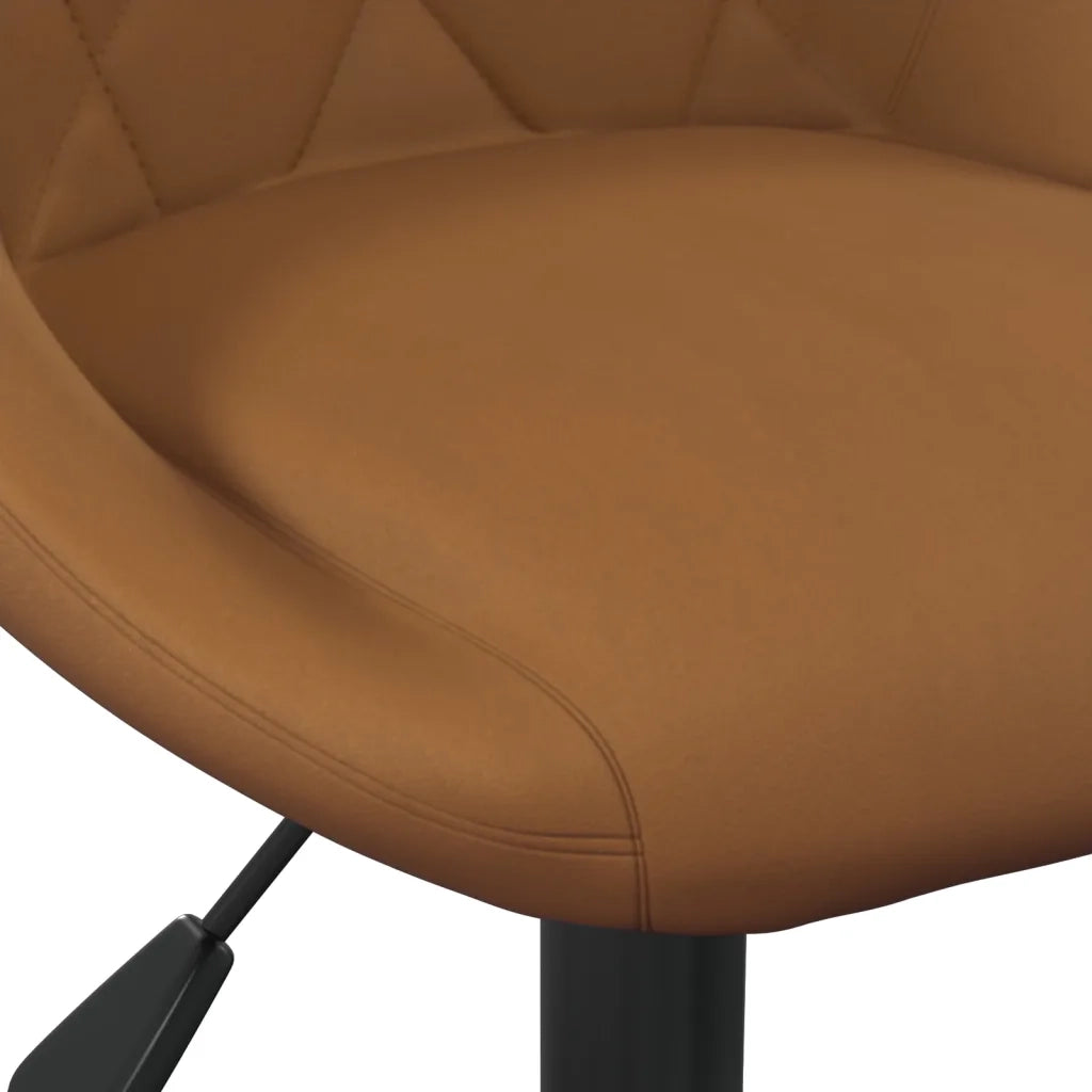 Sedia da Ufficio Marrone in Velluto 3088844