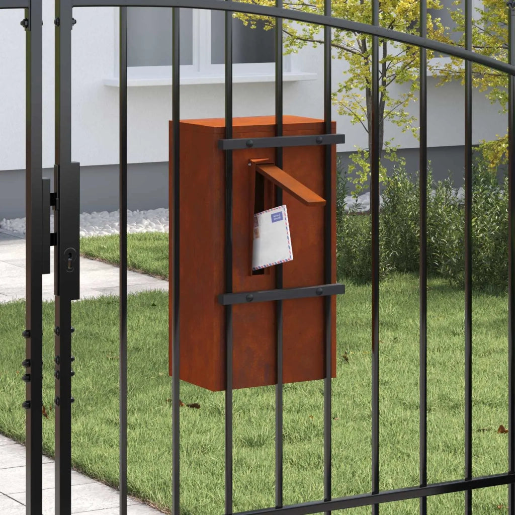 cassetta postalepastkastei con porta Ruggine 30 x 20 x 55 cm 874953