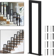 Leva per scale a forma di U - Utilizzo interno ed esterno - Nero - Ferro - 100 cm
