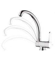 Rubinetto sottofinestra lavello con bocca alta, risparmio energetico e idrico - serie winner eco