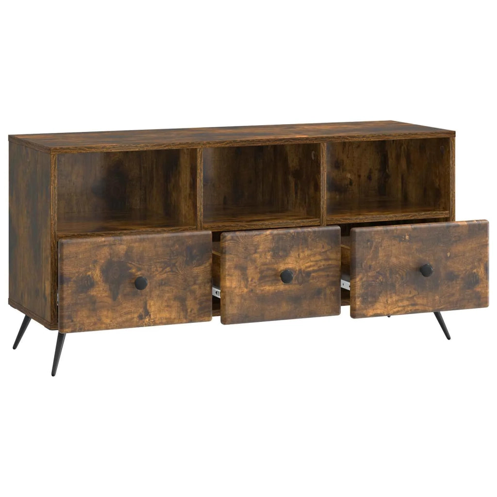 Mobile TV | Armadietto TV | Mobile Porta TV Rovere Fumo 102 x 34,5 x 50 cm Legno ingegnerizzato