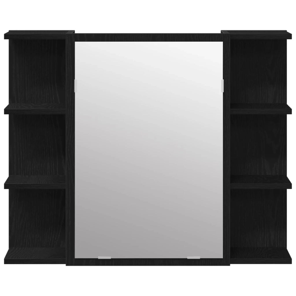 Set di mobili per il bagno 3 pcs Nero 30 x 30 x 179,5 cm 3333049