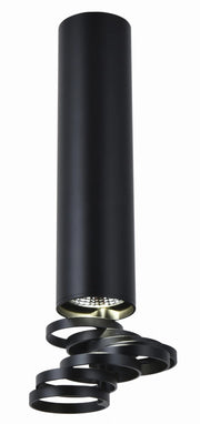 Spot soffitto Candellux TUBA nero GU10 1 luce 30cm