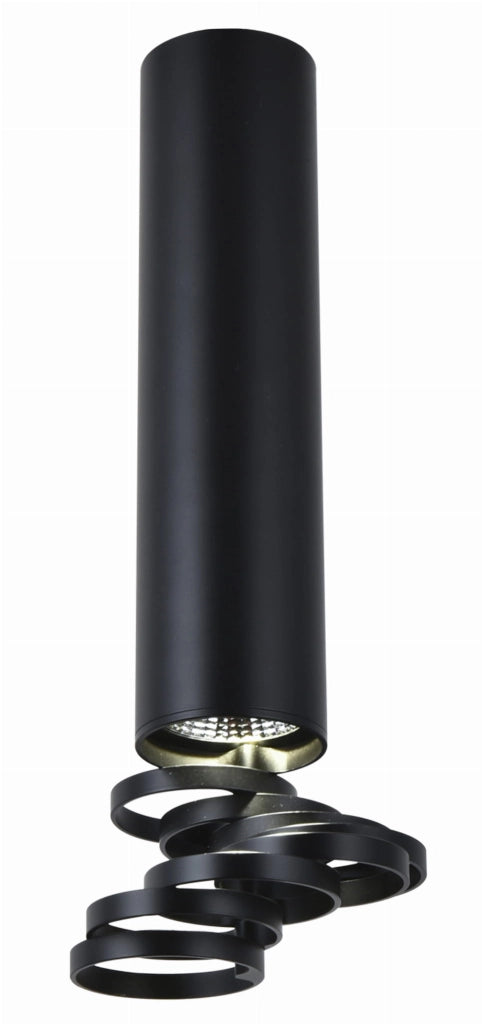 Spot soffitto Candellux TUBA nero GU10 1 luce 30cm