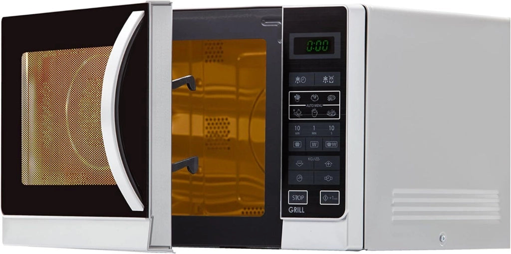 Sharp R-742WW forno a microonde Superficie piana Microonde con grill 25 L 900 W Nero, Bianco