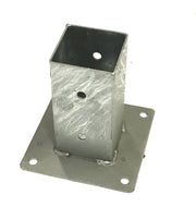 Staffa a bicchiere per palo quadro cm 12x12 4PZ
