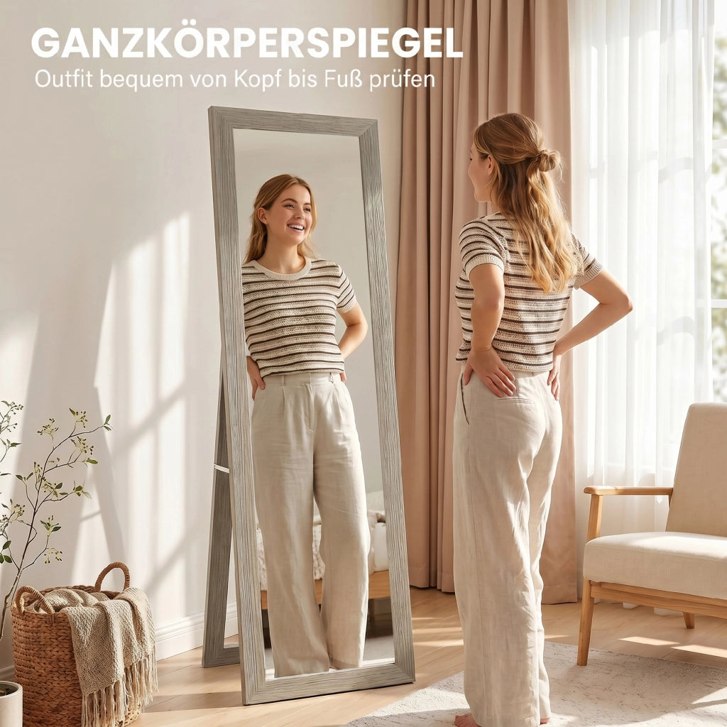 Specchio a Pieno Corpo ¨C zephmum ¨C Grigio 37x157 cm