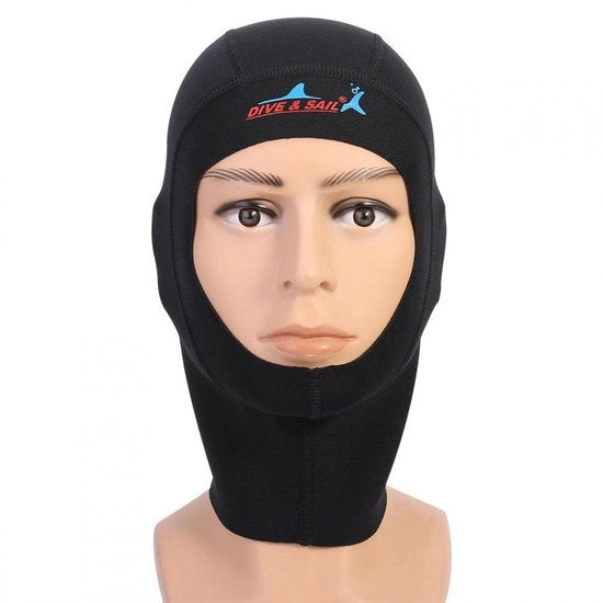Duikmuts 1 Mm/3 Mm Neopreen - Protezione Efficace - Sostenibile - Adatto per Attività Acquatiche - Protezione UV - Comfortevole Forma Adatta - Duikkap