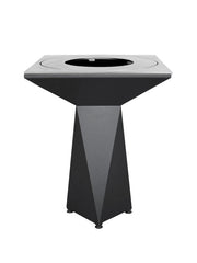 Braciere da giardino, Barbecue con griglia con foro per wok in acciaio - G1 Basic grafite