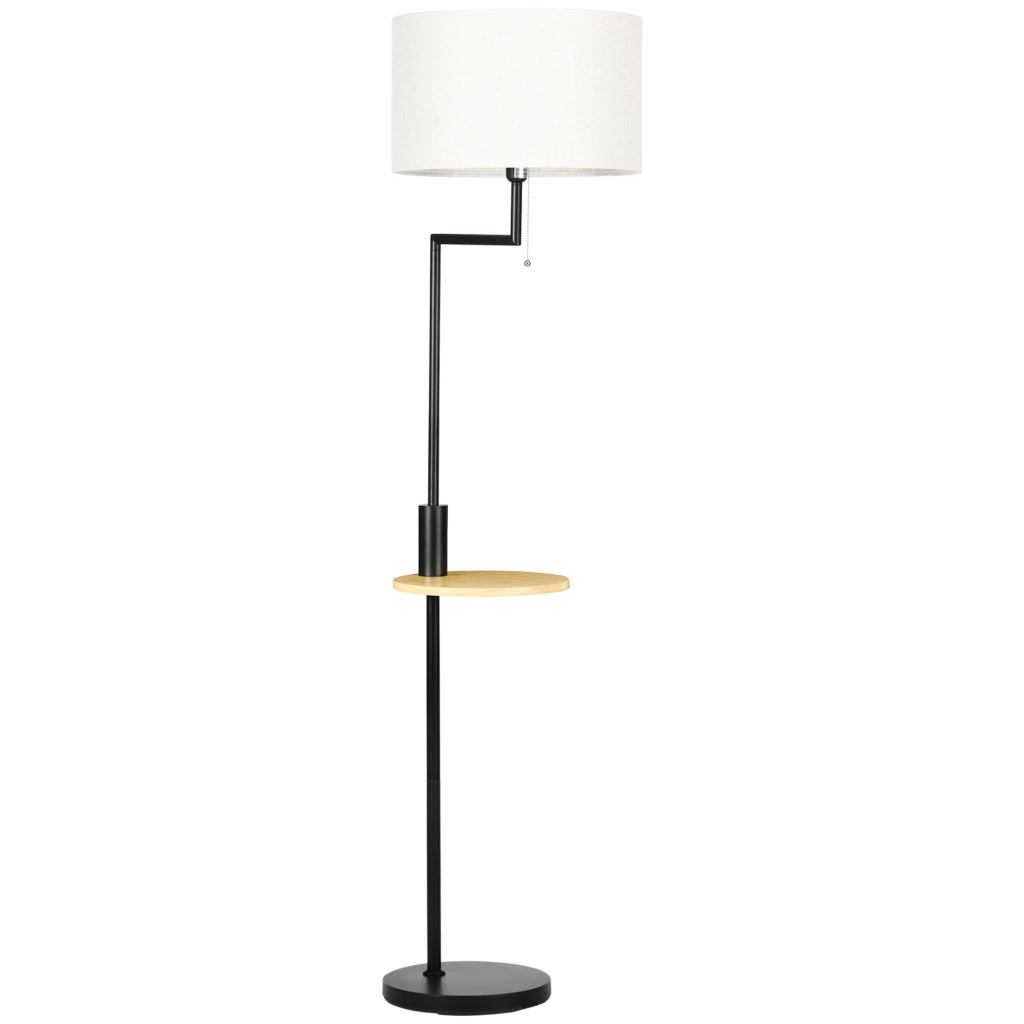 Lampada da Terra con Libreria ¨C Xylo ¨C Bamb¨´ Naturale e Nero