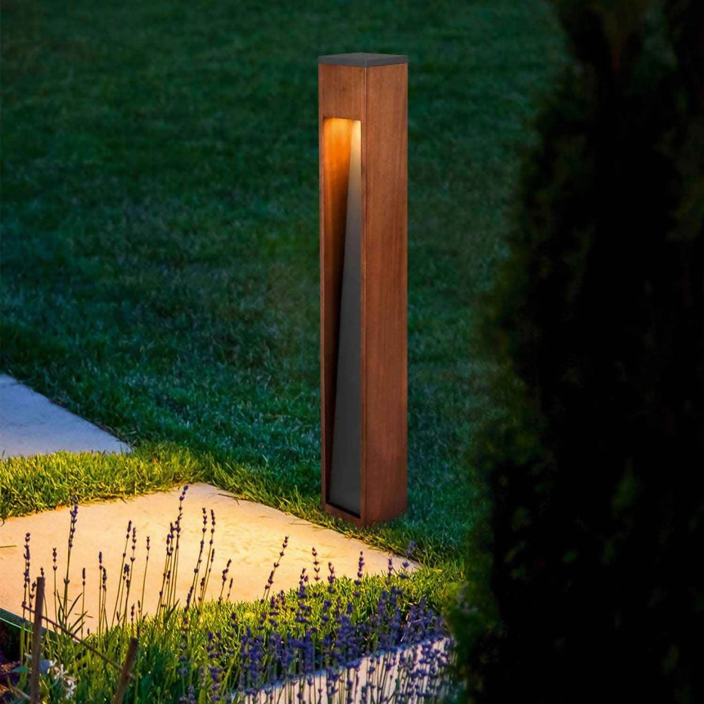 LÚZETE - FARO DI LEGNO ALL'APERTO GU10 IP44 80 CM MULBERRY
